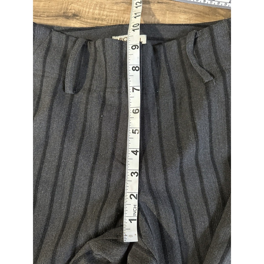 Women's Michael Michael Kors Dress High Ankle Pants Size‎ 4 Striped Black/grey - Picture 5 of 11